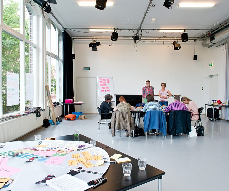 Workshop en vergadering in studio west