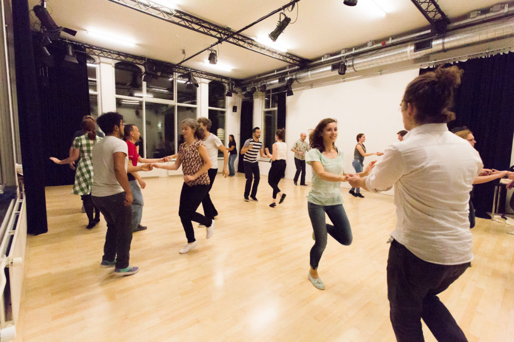 Dansers van Swing in Utrecht in studio oost